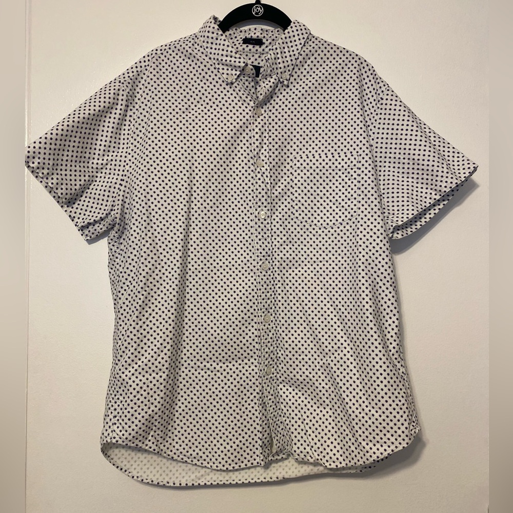 J. Crew Men’s Short-Sleeve Slim Button Down - Size Large